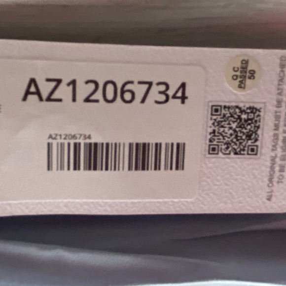 A-Line Lace Chiffon Floor-Length Dress in Dusty Blue - Picture 9 of 10